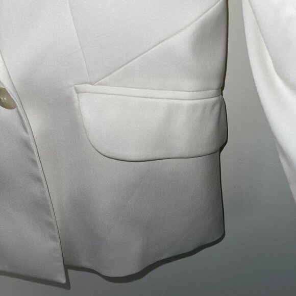 Jones New York Collection Suit Jacket Womens Size 10 Double Breasted White - Picture 6 of 12